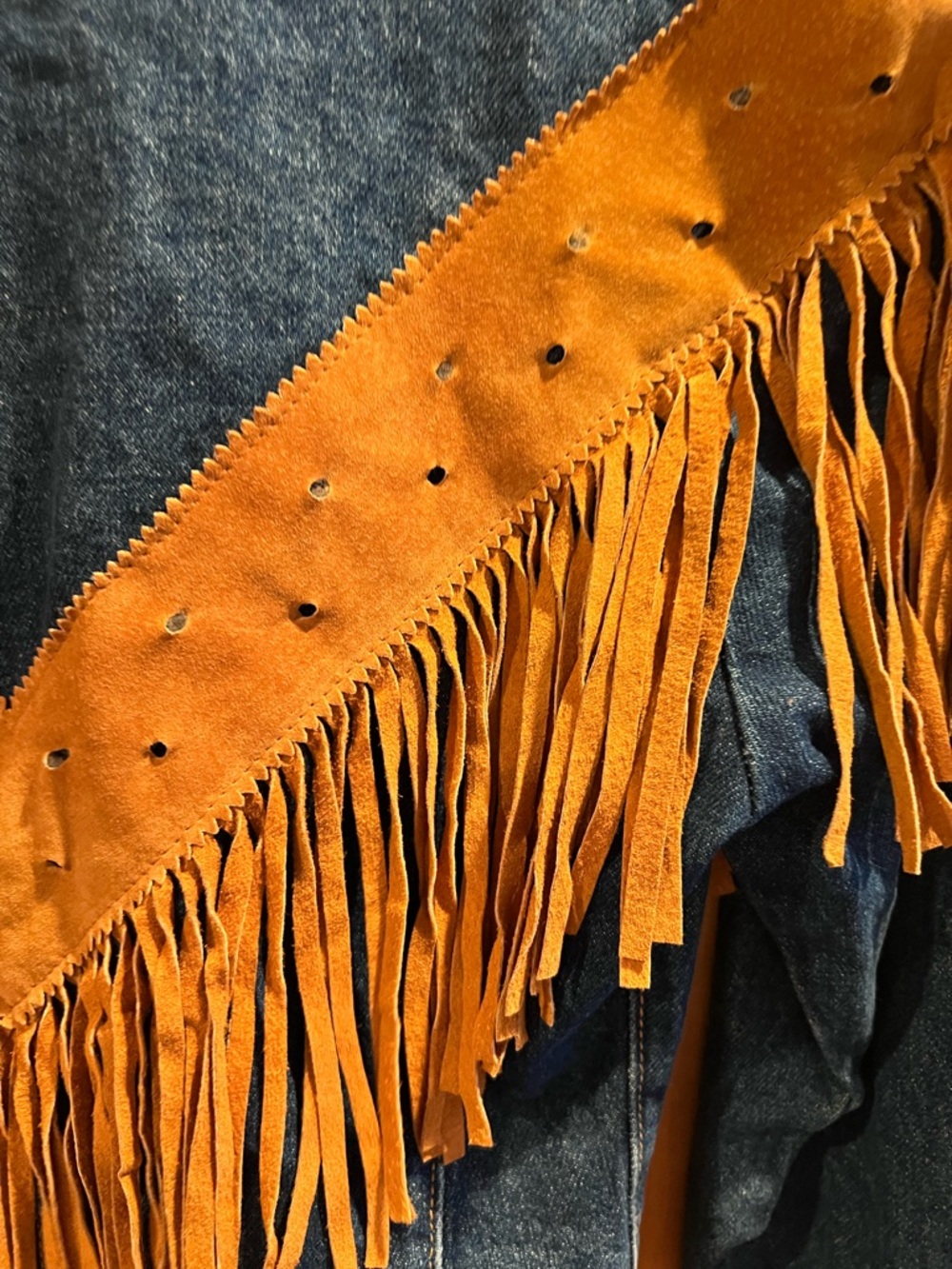 Frontier Collection vintage 1980’s denim jean western cropped jacket - Picture 8 of 10